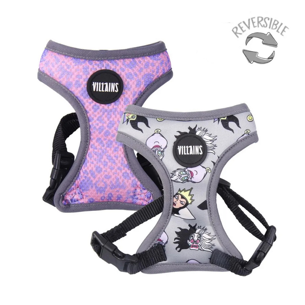 Arnés Reversible para Perros - Villanas Disney | Ajustable en Abdomen