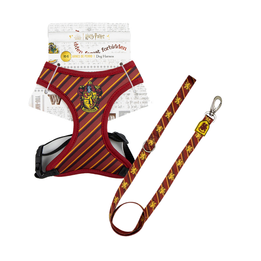 Pack Arnés y Correa - Exclusivo Gryffindor Harry Potter