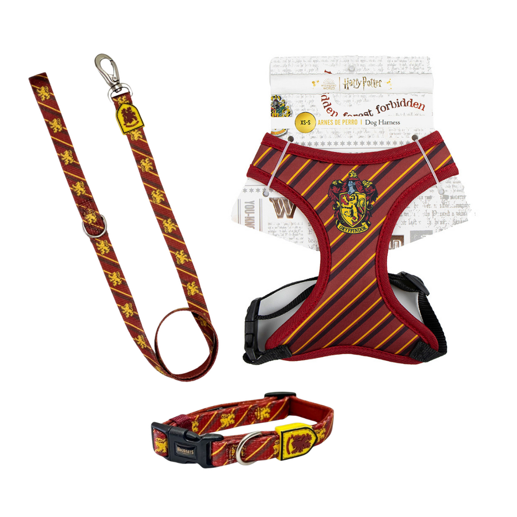 Pack Arnés, Correa y Collar - Exclusivo Gryffindor