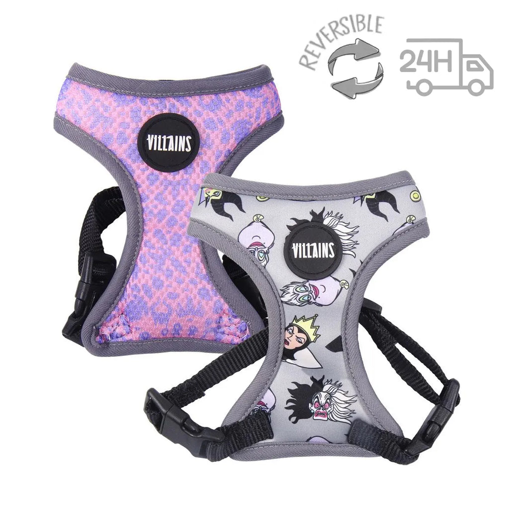 Arnés Reversible para Perros - Villanas Disney | Ajustable en Abdomen